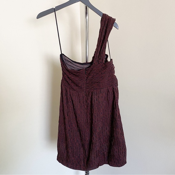 New Black and Red Alexis One Shoulder “Luksa” Mini Dress Sz Large - Picture 7 of 8